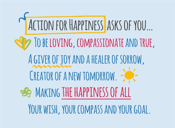 poster for action for happiness