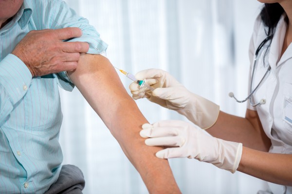 image of patient receiving vaccine